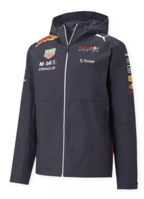 Giacca antipioggia Red Bull Racing F1 2022 Navy Team da uomo taglia XL. Puma