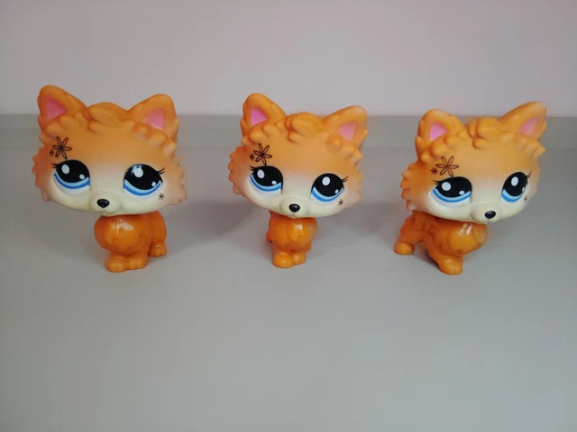 BASIC FUN GEN 7 Littlest Pet Shop Series 2 Pomeranian Dog #77 Orange W ...