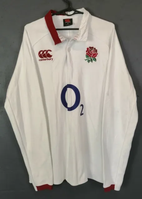 LONG SLEEVE MEN'S Canterbury Rugby Union England 2019/2020 Shirt Jersey ...