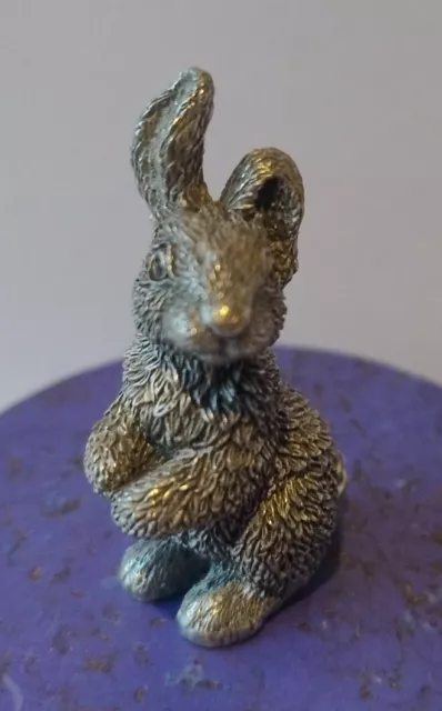 Royal Selangor Pewter Miniature Figurine Rabbit - Boxed