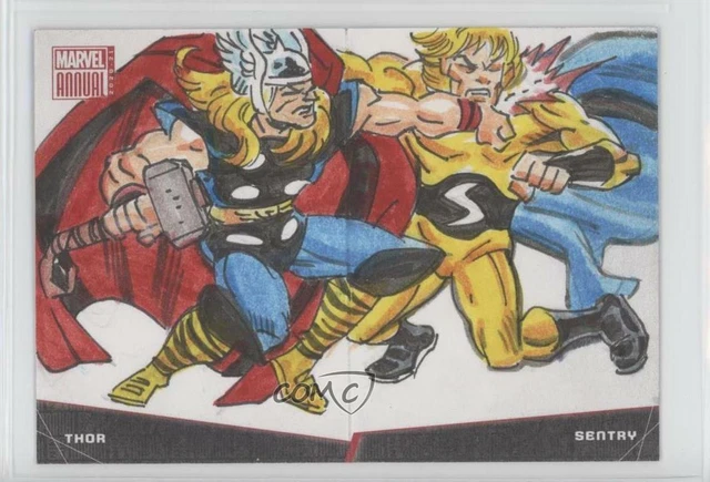 2020-21 Upper Deck Marvel Annual 1/1 Al Milgrom #BB10.1 Auto Sketch 0n8