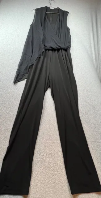 Kobi Halperin Sleeveless Silk Train Jumpsuit Women Size Large Elegant wedding