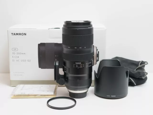 Tamron SP 70-200mm F2.8 Di VC USD G2 Lens for Nikon F ~As New Condition