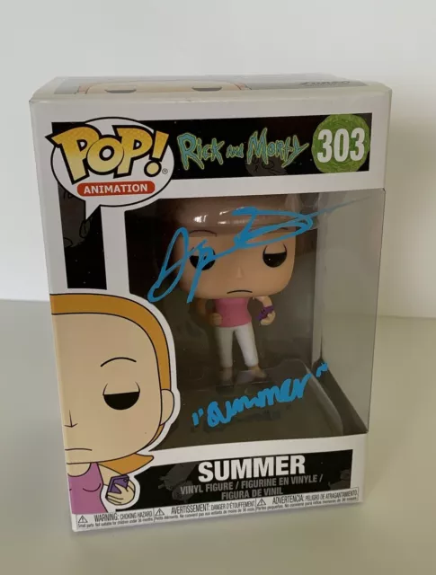 Spencer Grammer SIGNED "Summer" Rick And Morty Funko POP! TOY #303 EXACT PROOF B
