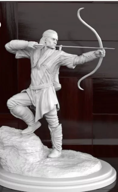 Lotr Legolas 3d Resin Printed Figure 1/16th Scale Unpainted