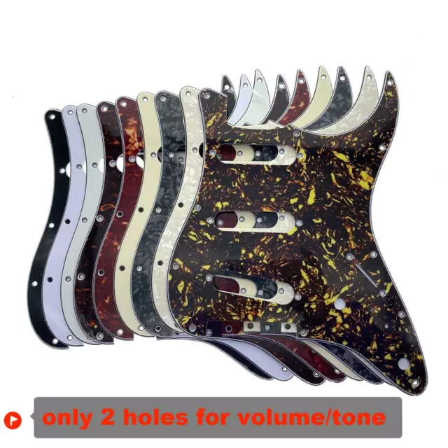 KAISH 11 Hole ST SSS Guitar Pickguard Scrach Plate for USA/Mexican Strat