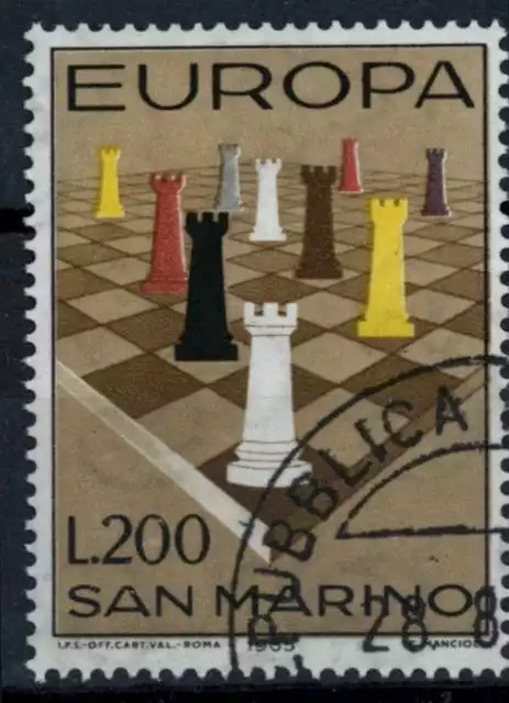 San Marino 1965 SG#782, Chess Europa Cto Used #E36571