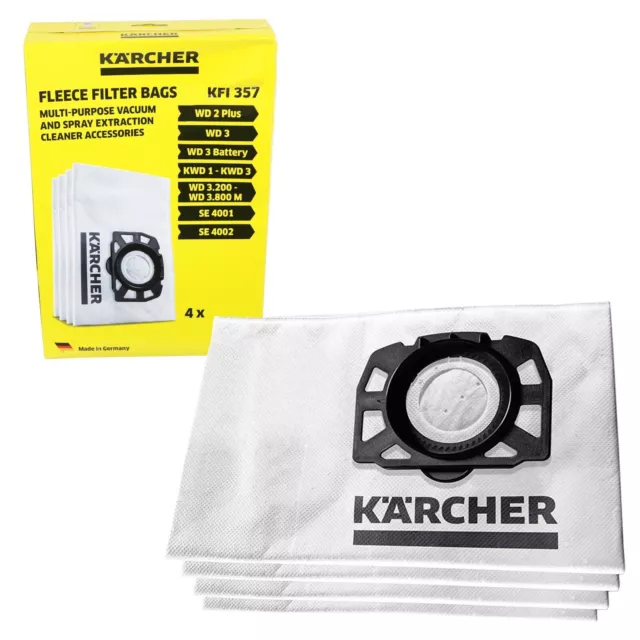 Sac à poussière réutilisable pour aspirateur Karcher WD3 MV3