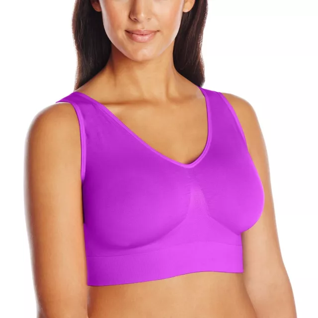 JUST MY SIZE Pure Comfort Seamless Wirefree Bra with Moisture