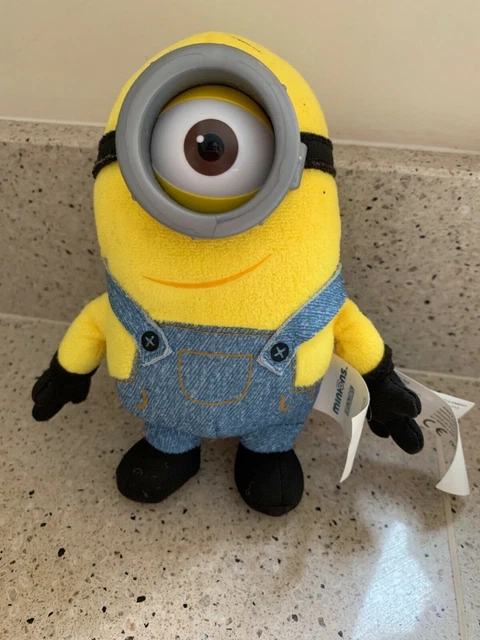 MINIONS MOVIE Plush Buddies 16Cm Stuart Pvc Glasses Soft Toy