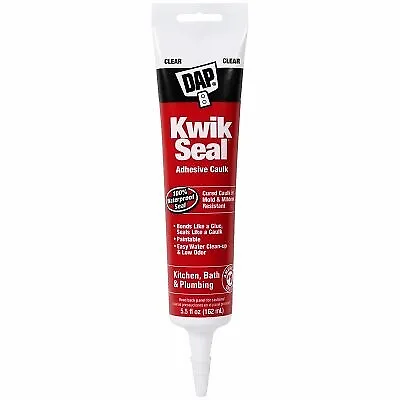 Kwik Seal Tub/Tile Adhesive Caulk, 5.5-oz. 7079818008