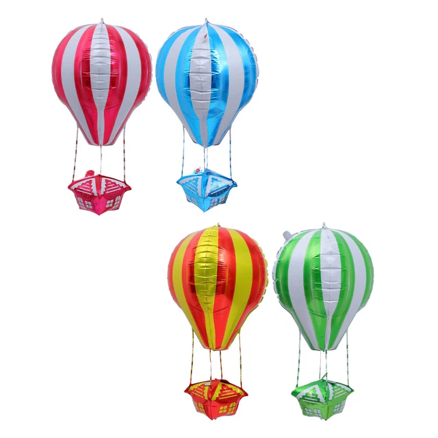 4 Pcs Balloon Hot Air Baby Shower Party Decoration Kids Foil