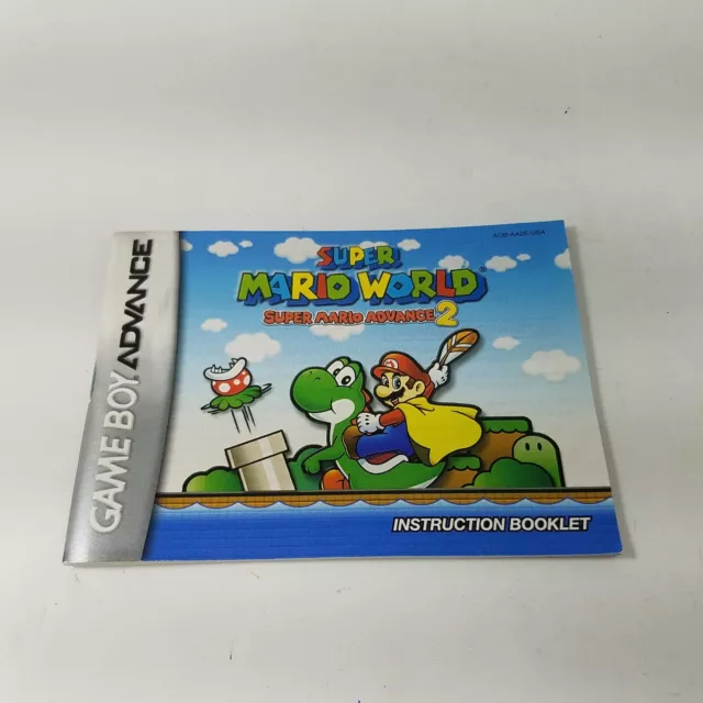 SUPER MARIO WORLD Advanced 2 Instruction Manual, Gameboy Advanced
