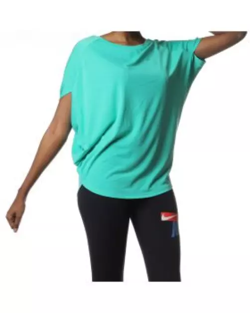 ASICS Women's Running T-Shirt Sports Oversized Ayami Top - Mint Green - New