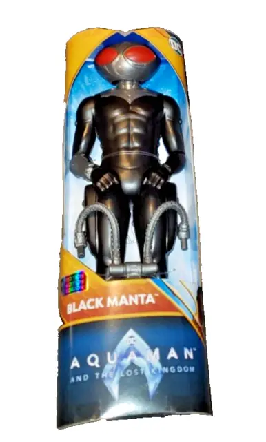 DC AQUAMAN and The Lost Kingdom 12" Action Figure BLACK MANTA 1st Edition - New