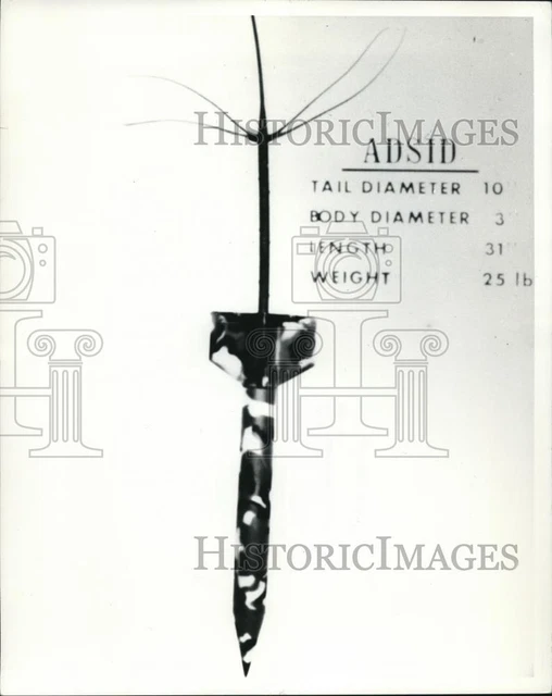 1974 Press Photo Delivered Seismic Detection Sensor air delivered sensor
