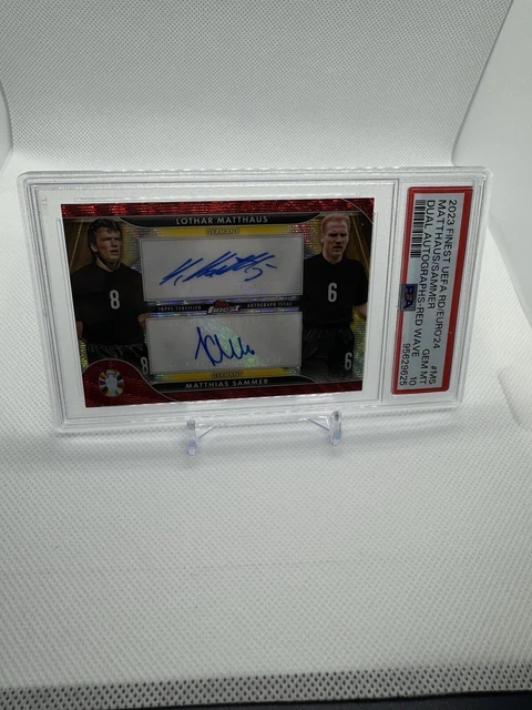 2024 TOPPS FINEST UEFA EURO Lothar Matthaus Matthias Sammer Dual 