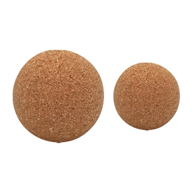 Lot De 2 Balles De Massage En Liège Portables Pour Le Bas Pour