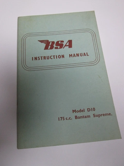 bsa bantam d10