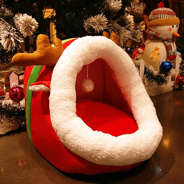 Cat Bed Indoor Soft Cats Houses Warm Cozy Cushion Bag Small Dog Removable Washab