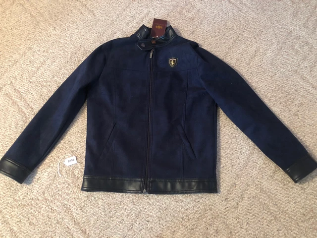 Emporio & co sales ferrari leather jacket price
