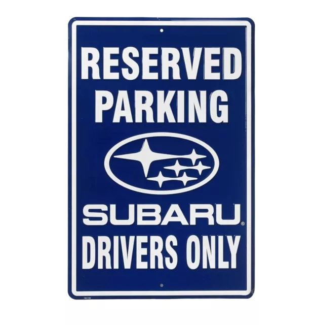 Genuine Subaru Reserved Parking Garage Sign Wilderness Wrx Sti Outback Forester