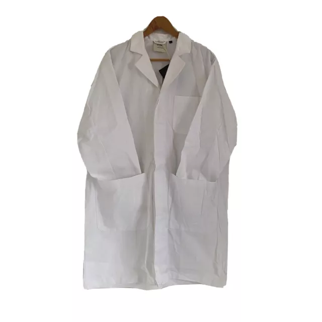 Dr James White Lab Coat Unisex Professional Work Wear Study Medical UK Size L