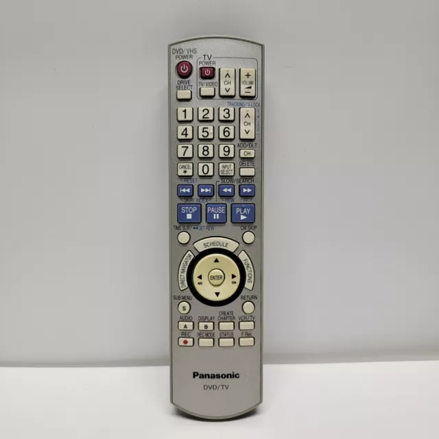 Panasonic DVD/TV Remote Control EUR7659Y70 - Tested And Working!