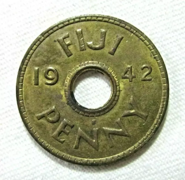 Fiji. 1 Penny, 1942 S. King George Vi.
