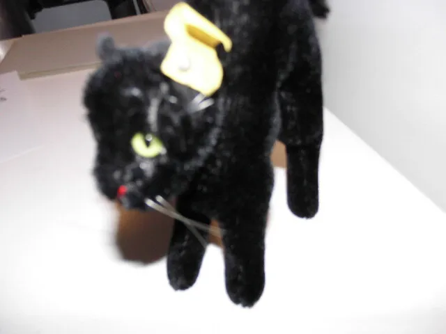 Biete alte schwarze Buckelkatze von Steiff an! Tom Cat 2