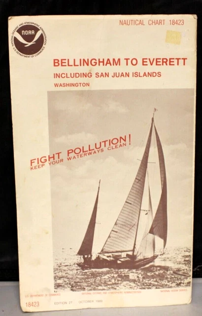 Nautical Chart 18423 Bellingham To Everett Including San Juan Islands, Wa.