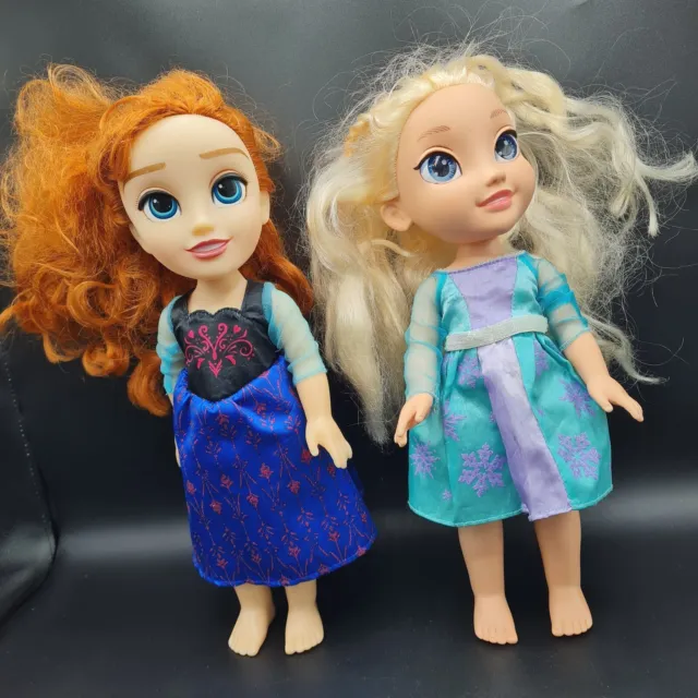 Disney Princess Frozen Elsa & Anna Toddler Dolls 14-Inch Pair