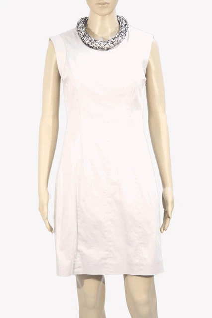 French Connection Robe Femmes Gr. 38 (Royaume-Uni 12) Crème Mini Élégant