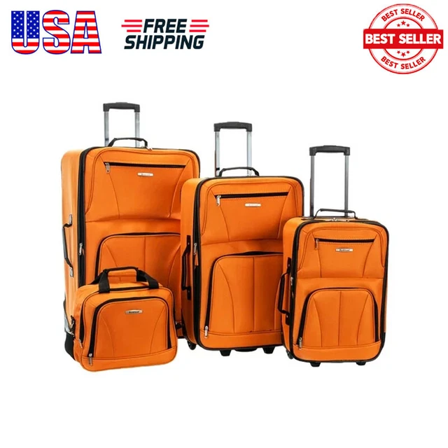 Luggage Set Expandable 19/24/28 Upright Suitcases Carry-on Flight Tote Bag 4 Pcs