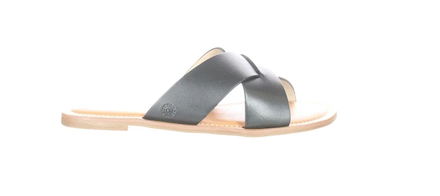 Jack Rogers Womens Slotted Sloane X Black Sandals Size 9 (7243255)