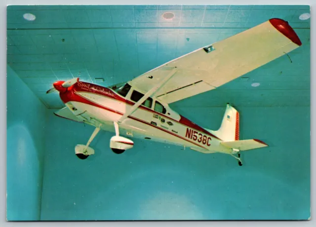 VIntage Airline Airplane Postcard - Cessna 180 -  National Air & Space Museum
