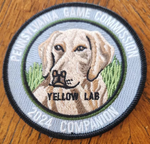 Just Released Pa Game Commission Companion Dog Series  4" 2024 Yellow Lab Patch