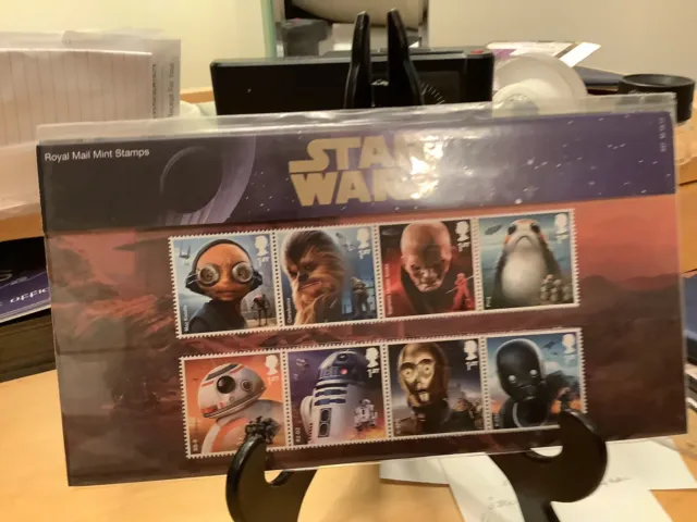 Star Wars Royal Mail 2017 GB Character Stamps Droids Presentation Pack No. 547