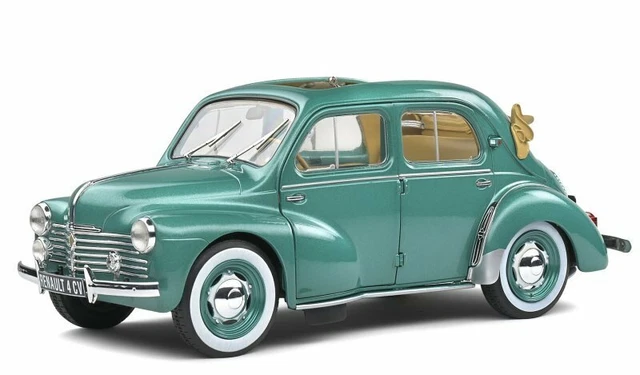 RENAULT 4CV Decouvrable - 1951 - Vert Ardennes metallic - SOLIDO 1:18