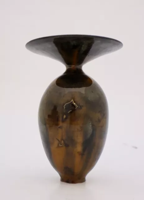 Vase Dark Brown Crystalline Glaze Isak Isaksson Contemporary Sweden Ceramic