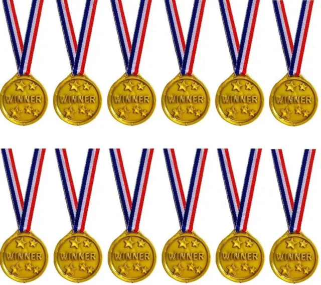 Olympic Gold Winners Medals Plastic Games Toy Prizes Gifts for Kids Children
