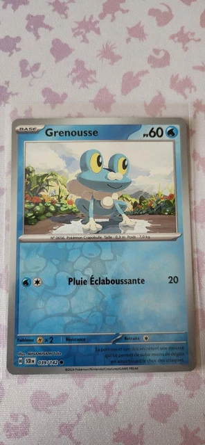 CARTE POKÉMON GRENOUSSE 039/142 EV07 Reverse Couronne Stellaire SCR FR ...