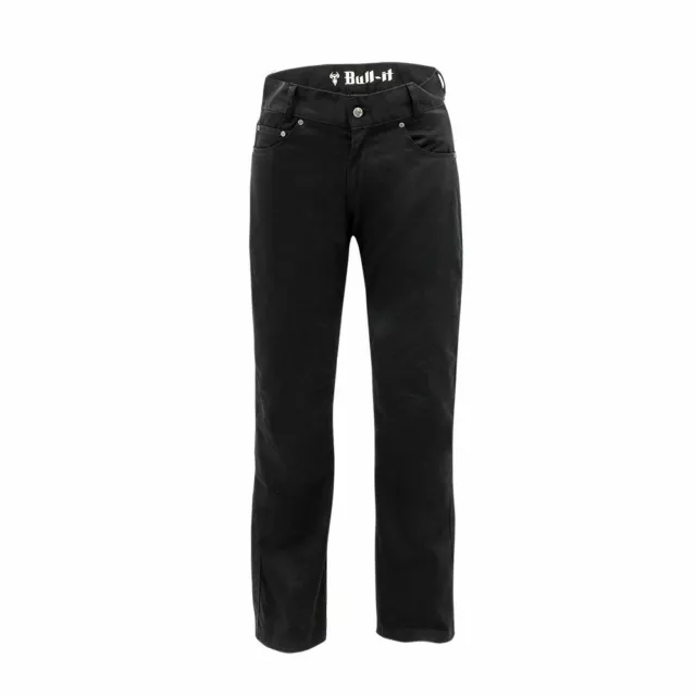 BULL-IT Carbone SR6 Ce Renforcé Homme Aramide Jean Moto Standard Jambe - Noir