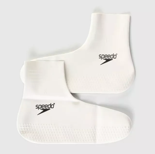 Speedo Swimming Latex Pool Verruca Socks Size Medium White