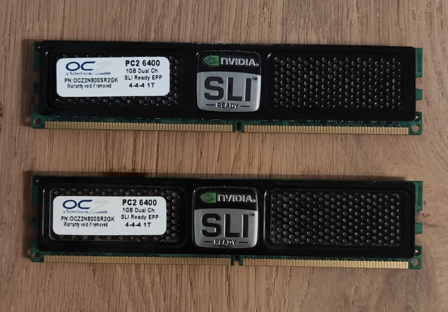 MÉMOIRE RAM - DDR2 - OCZ Gold Series - PC2 8500 - CL 5-5-6@2.10v - 2x2GB = 4GB EUR 39,90 - FR