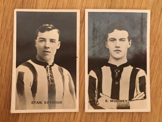 Newcastle x 2 Trade Cards by Thomson 1923 Famous British Footballers