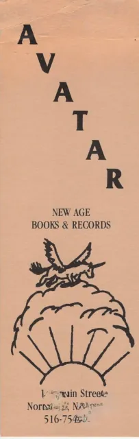 Vintage Bookmark from Avatar New Age Books & Record Northport, NY