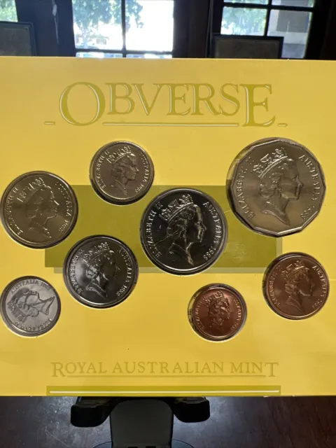 1988 Australian Mint Set Australia Coins Elizabeth II proof Dollar