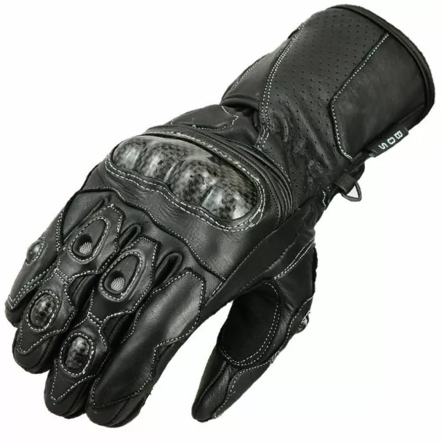 Motorradhandschuhe Racing Leder Motorrad Handschuhe Biker Lederhandschuhe Neu