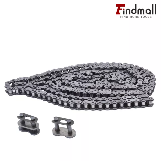 Findmall #40 Roller Chain 10 Feet With 2 Connecting Links